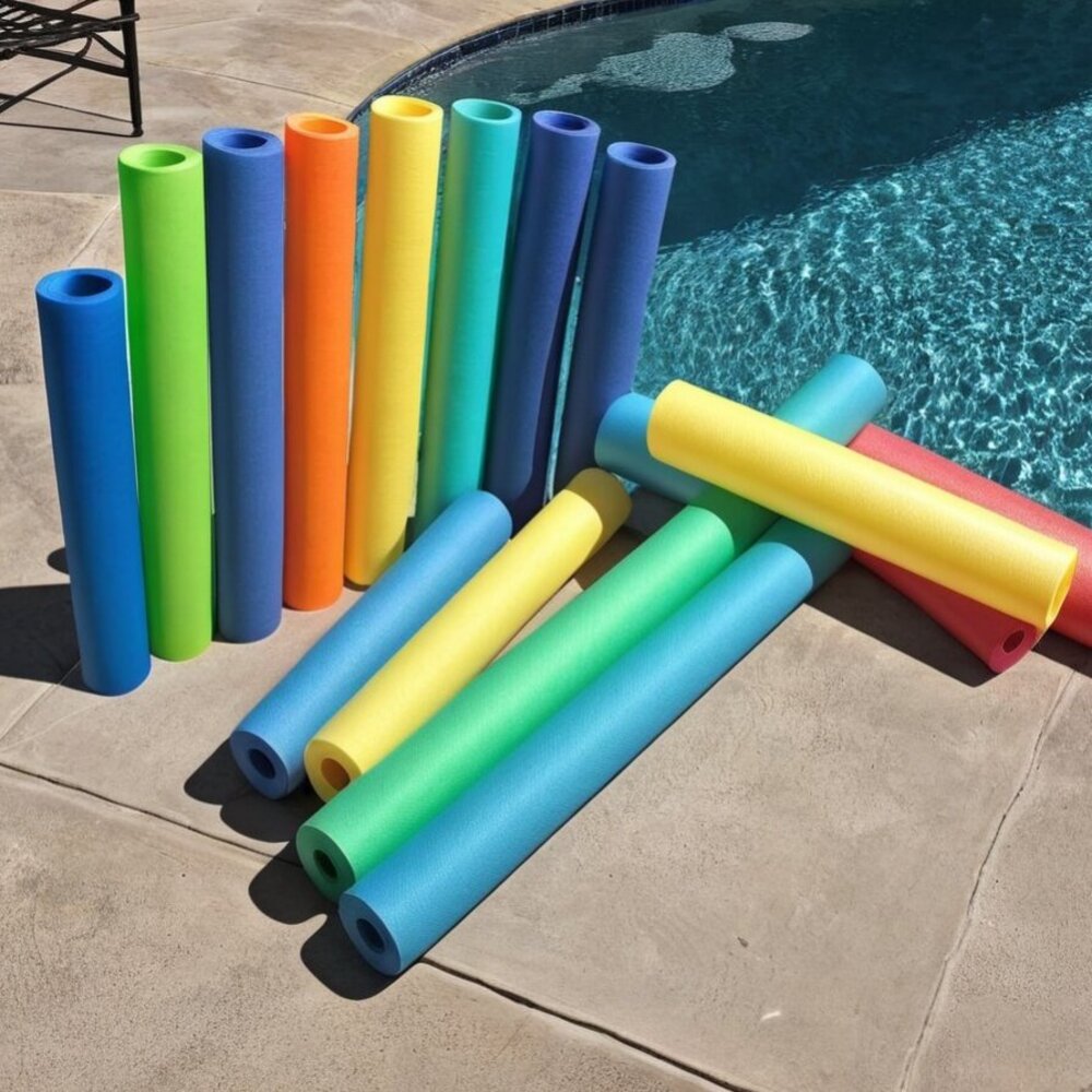 Custom pool noodles from Alcot Plastics Ltd. in Guelph, ON Custom pool noodles from Alcot Plastics Ltd. in Guelph, ON
